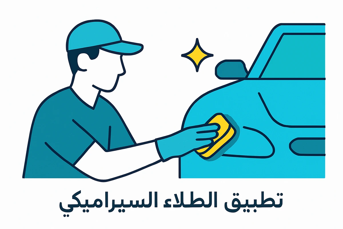 تطبيق الطلاء السيراميكي