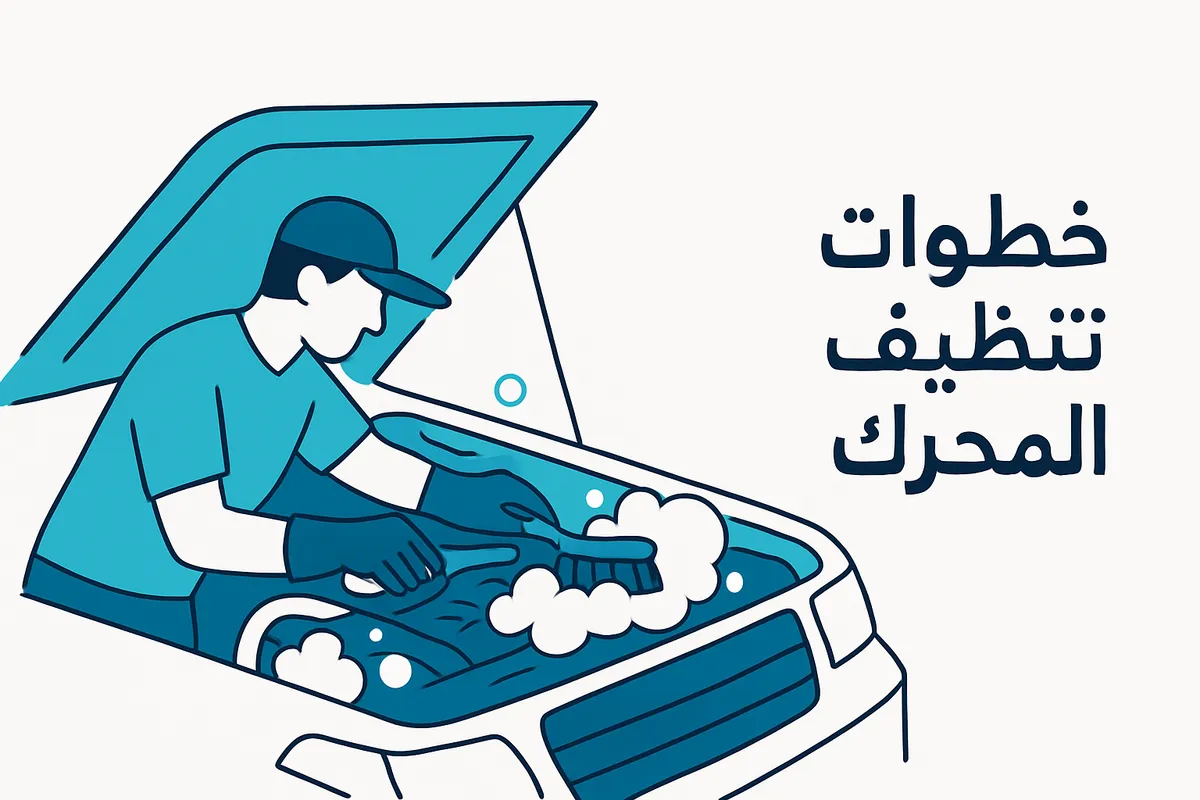 خطوات تنظيف المحرك