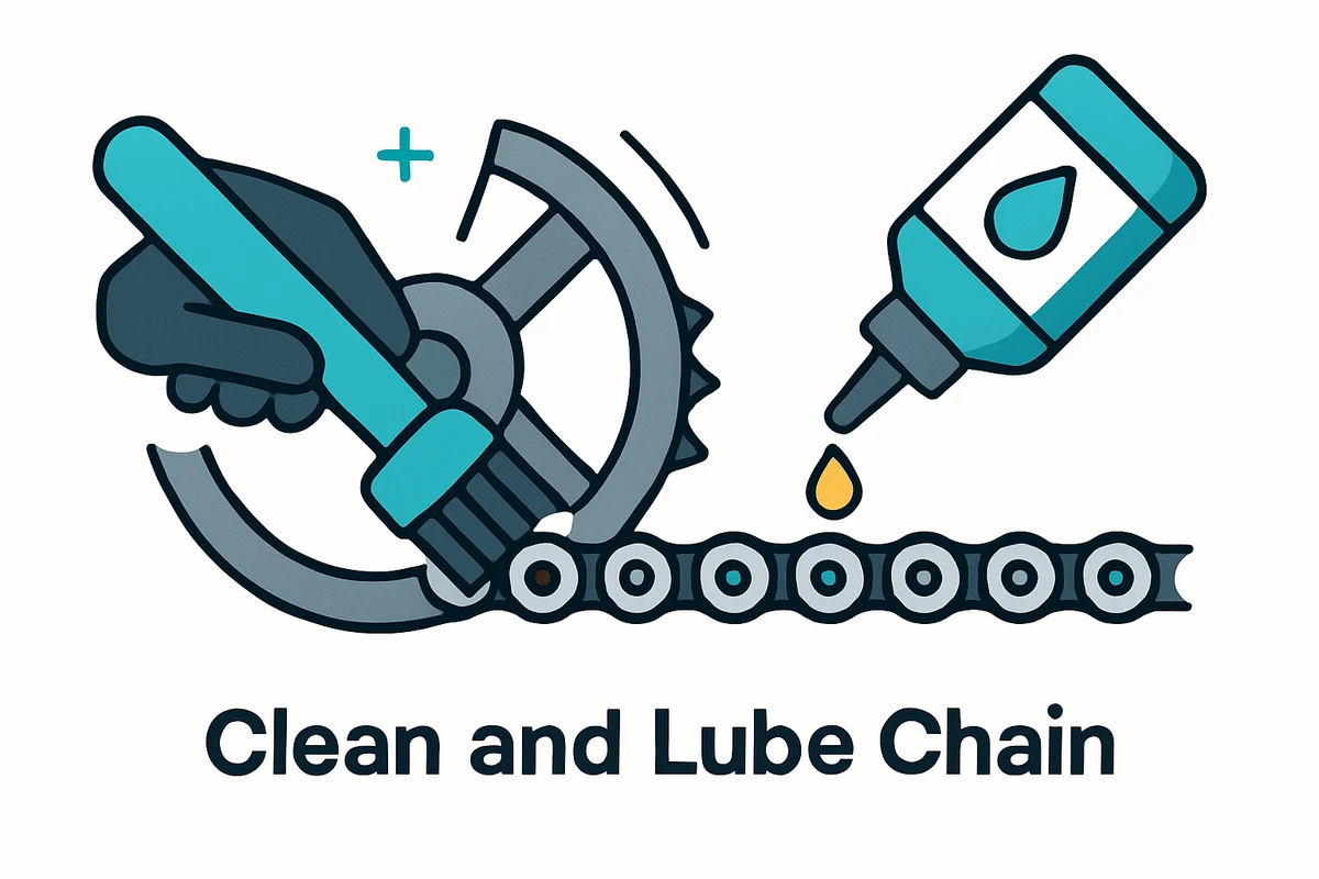Clean and Lube Chain