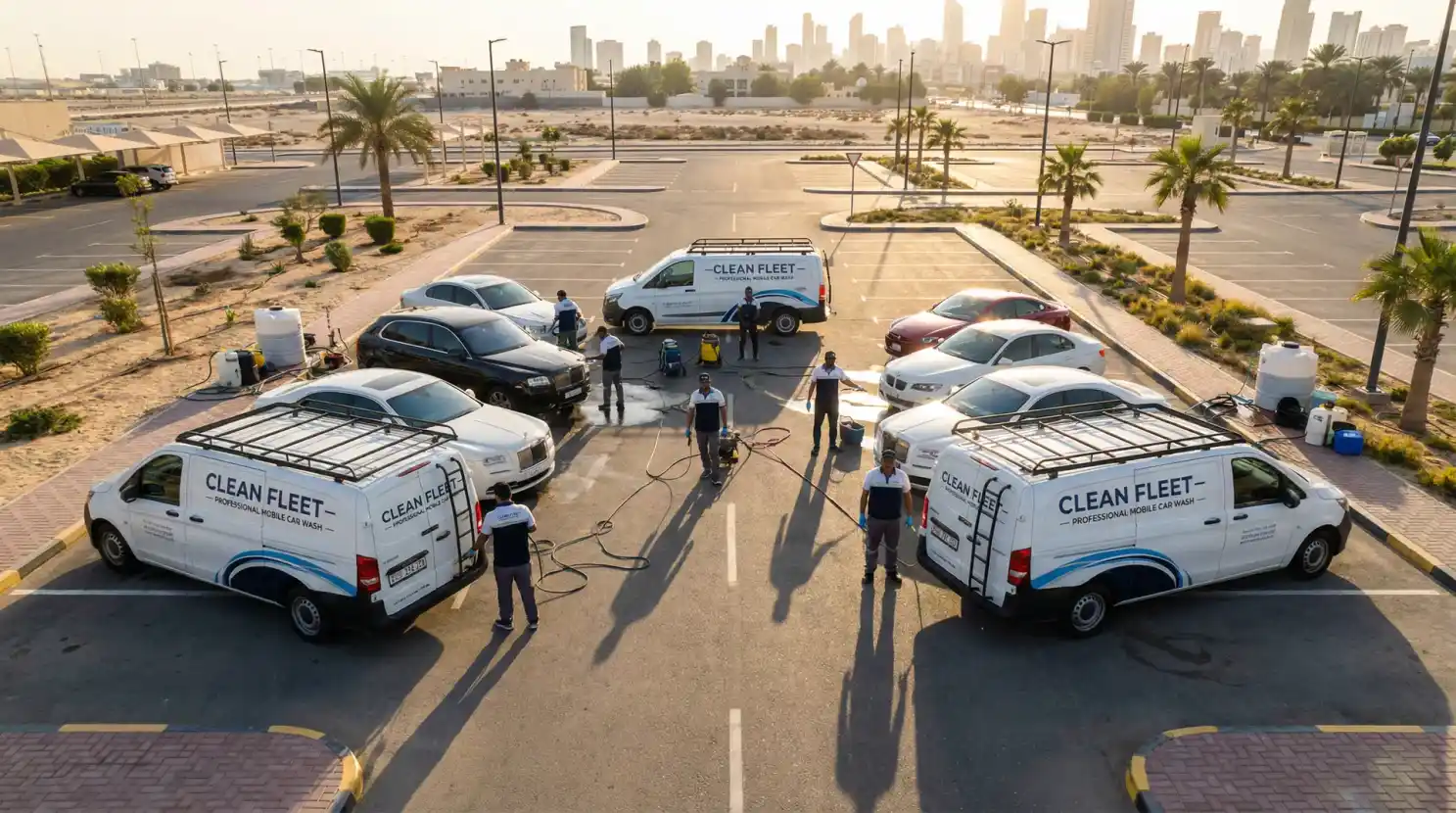 Mobile car wash team - Posefore